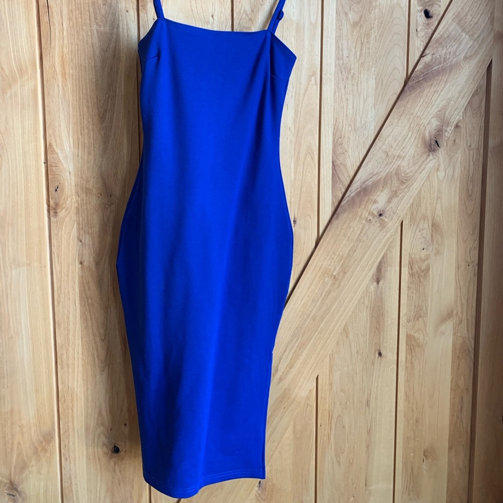 Lulus royal blue bodycon midi dress
